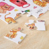Plezierige Katten Legpuzzel (Zijkant)