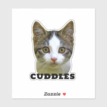 Plezierige kattenfoto en naam Waterdichte vinyl hu
