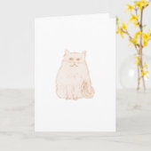 Plezierige kattenkaart kaart (Gele Bloem)