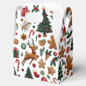 Plezierige Kerst Favor Doos Bedankdoosjes (Geopend)