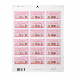 Plezierige Kerst Reindeers Retouradres Label