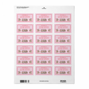 Plezierige Kerst Reindeers Retouradres Label