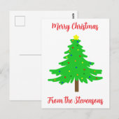 Plezierige Kerstbomen Briefkaart (Voorkant / Achterkant)