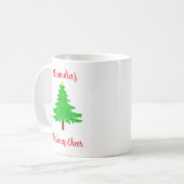 Plezierige Kerstbomen Koffiemok (Voorkant links)