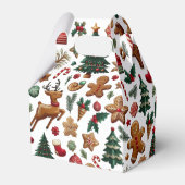 Plezierige kerstgunstendoos bedankdoosjes (Achterkant)