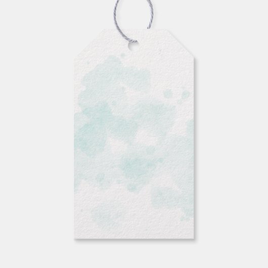 Plezierige Kerstman op het strand Kerstmis Cadeaulabel (Achterkant)