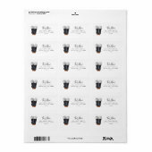 Plezierige Kerstmanlaarzen Kerst Retouradres Etiket (Full Sheet)