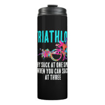 Plezierige Kleurrijke Triatlon Sport Humor Verfspe