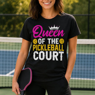 Plezierige Koningin van het Pickleballveld T-shirt