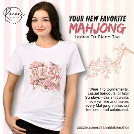 Plezierige Mahjong-enthousiast Damen Tri-Blend T-s Shirt
