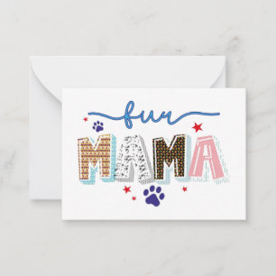 Plezierige Mama Notitiekaartje