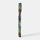 Plezierige Monsters Patroon iPhone 15 Case (Rechterkant)