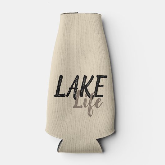 plezierige nautische LAKE LEVEN | Koolstof voor fl Flesjeskoeler (Voorkant)