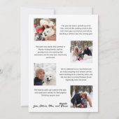 Plezierige omslagstijl kerstfoto feestdagenkaart (Achterkant)