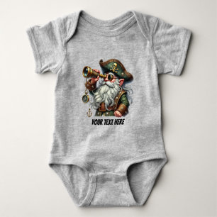 Plezierige pirate baby jongen aanpasbaar romper