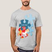 Plezierige Puzzelstukken Aangepaste Afbeelding Dus T-shirt (Voorkant)