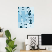 Plezierige Puzzelstukken Aangepaste Motiverende Te Poster (Thuiskantoor)