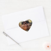 Plezierige reis hart sticker (Envelop)