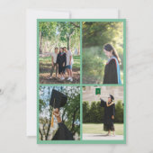 Plezierige Retro Afstudeerfoto Tijdschriftcover Aankondiging (Achterkant)