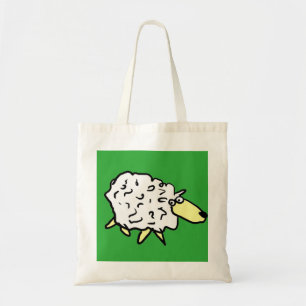 Plezierige schapen in cartoonstijl tote bag