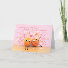 Plezierige Sinaasappels Valentijnsdagkaart Kaart