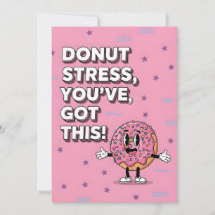 Plezierige Spat Donut Humor Donut Stress Je Krijgt Bedankkaart