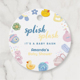Plezierige Spetter Spat Rubber Eend Bad Baby Borre Bedankjes Labels