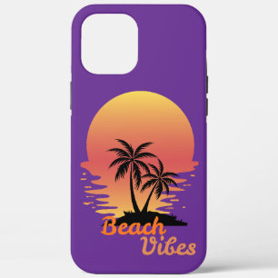 Plezierige strand palmboom zomer zon strandhanddoe Case-Mate iPhone case