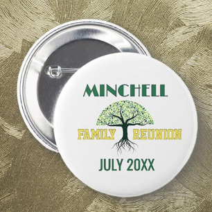 Plezierige tijden! Aangepaste gezamenlijke familie Ronde Button 5,7 Cm