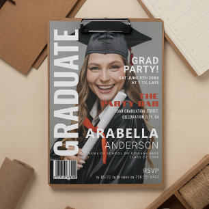 Plezierige Tijdschriftcover   Afstudeerfeest Kaart