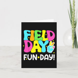 Plezierige Veld Dag Laatste Dag Van School Leraar Kaart