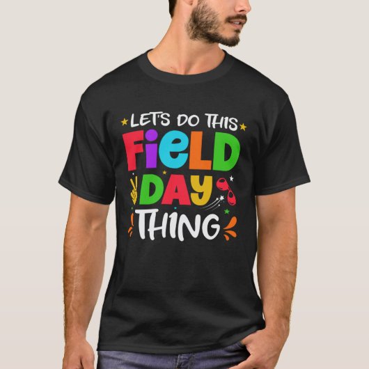 Plezierige Veldedag School Regenboog Kleurensplash T-shirt (Voorkant)