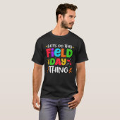 Plezierige Veldedag School Regenboog Kleurensplash T-shirt (Voorkant volledig)