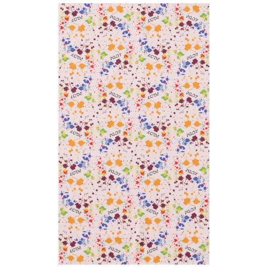 Plezierige verf druppels kleurrijke lente liefde t tafelkleed (Voorkant)