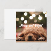 Plezierige vrolijke en heldere foto kerstkaart kaart (Voorkant / Achterkant)