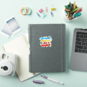 Plezierige waterfles ontwerp voor kinderen sticker (iPad Cover)