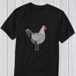 Plezierige Waterverf Wyandotte Kip Pluimvee T-shirt