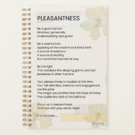 Plezierigheid Inspirerend gedicht geschreven woord Planner