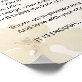 Plezierigheid Inspirerend gedicht geschreven woord Poster (Hoek)