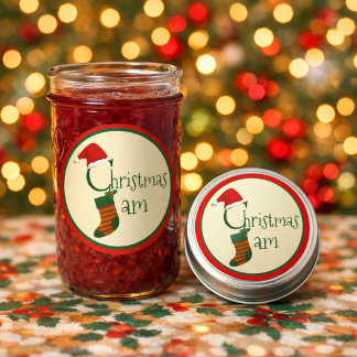 Plezierlijke Kerst Fantasievolle Kerst Jam Sticker