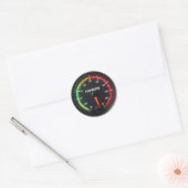 Pleziermeter Helemaal van de Kook Ronde Sticker (Envelop)