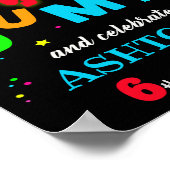 Plezierpartij voor welkom feest poster (Hoek)