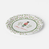 Pleziersoldaat Holly met kerstfeest Papieren Bordje (Gekanteld)