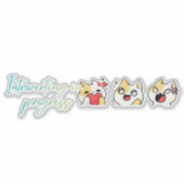 Pleziertekst3 Sticker (Voorkant)