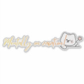 Plezierzin2 Sticker (Voorkant)