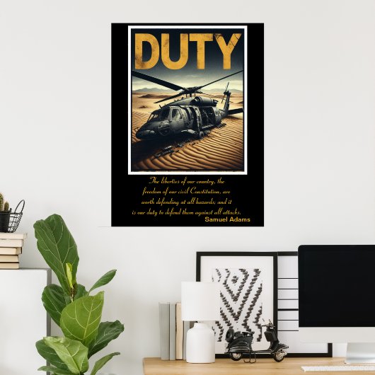 Plicht: littekens van dienstbaarheid poster (Thuiskantoor)