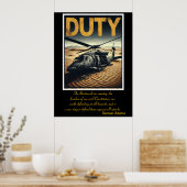 Plicht: littekens van dienstbaarheid poster (Keuken)