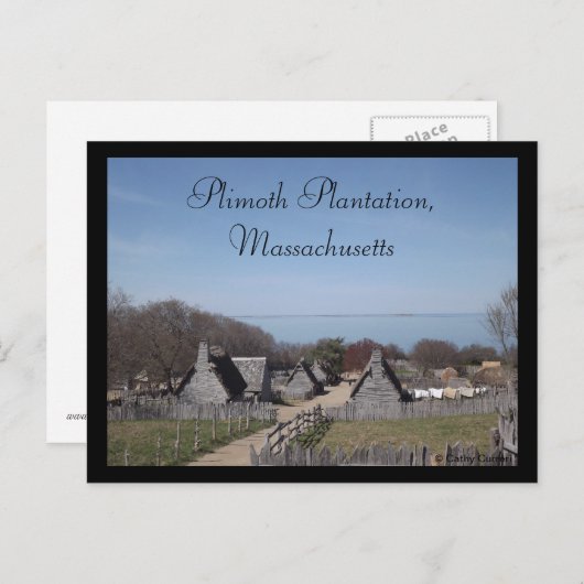 Plimoth Plantation, Massachusetts Briefkaart (Voorkant / Achterkant)
