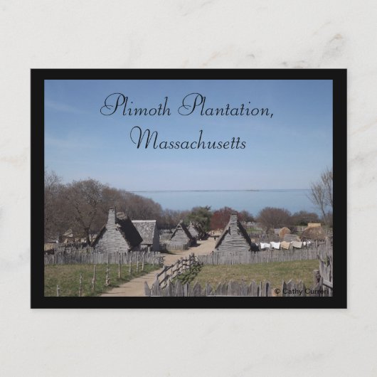 Plimoth Plantation, Massachusetts Briefkaart (Voorkant)