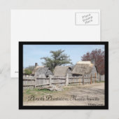 Plimoth Plantation, Massachusetts Briefkaart (Voorkant / Achterkant)